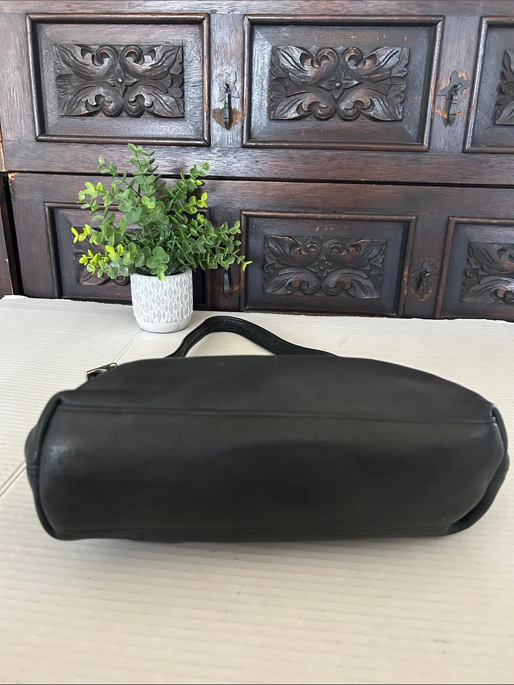 Extremely Rare Made In USA Old Coach 9059 Shoulder Bag Black
